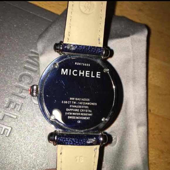 100% MICHELE 'Caber' Diamond Watch, 38mm - Picture 2 of 8